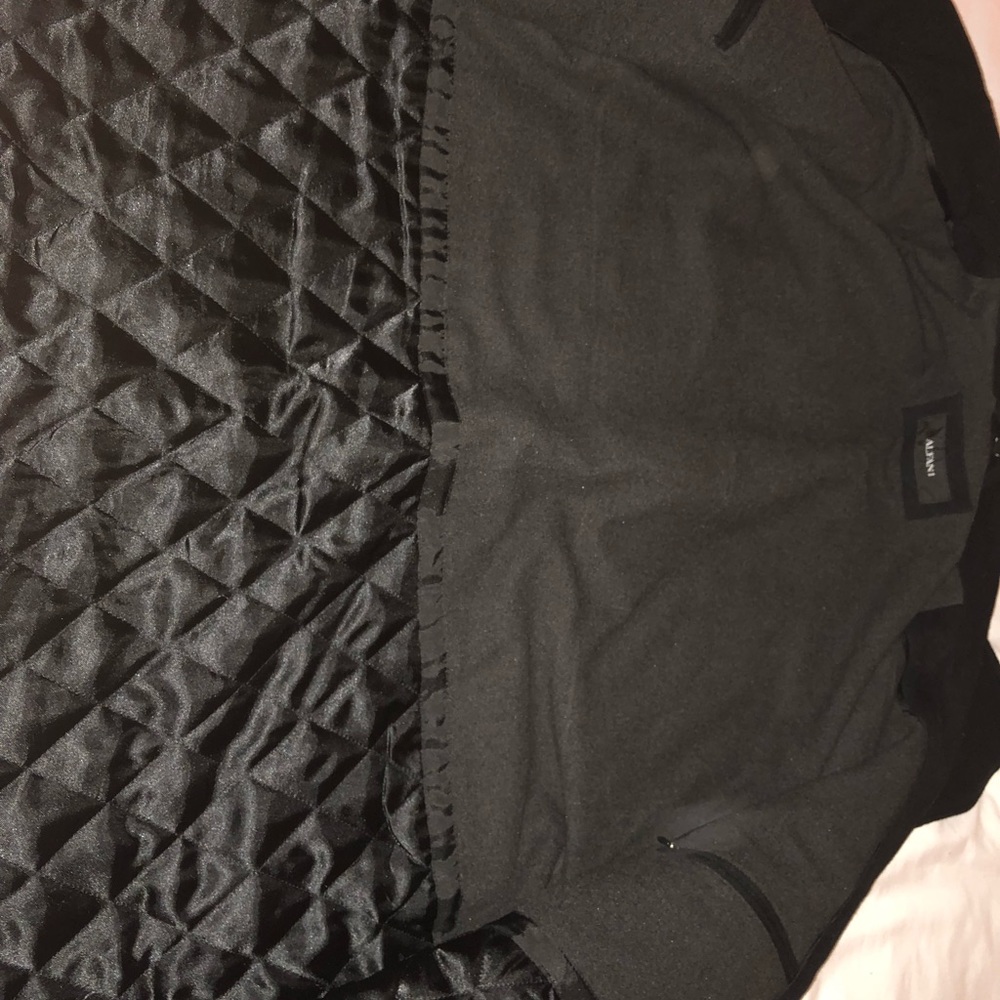 Men’s coat black merino wool